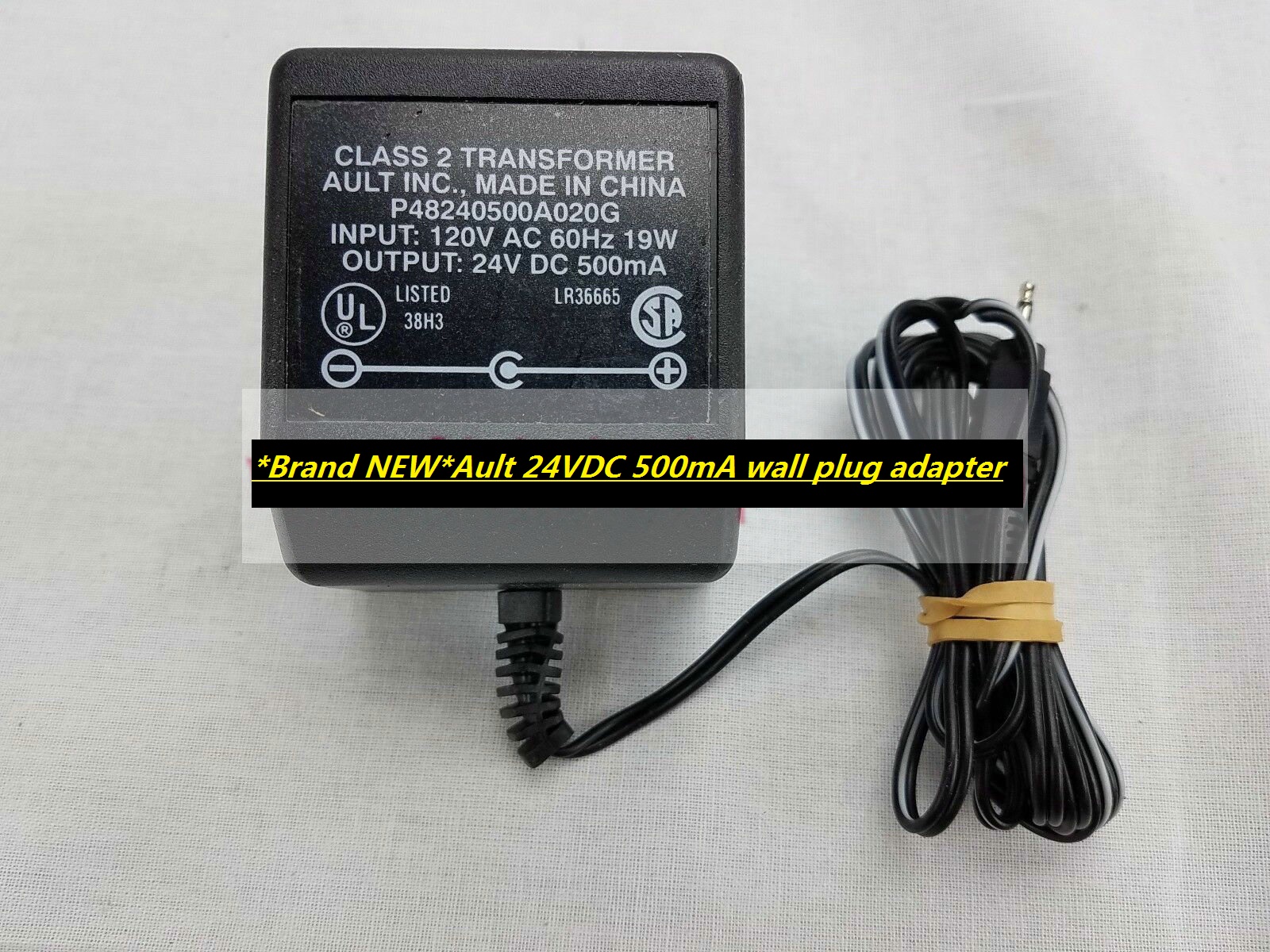 *Brand NEW*Ault Inc P48240500A020G Class 2 Transformer 24VDC 500mA wall plug adapter
